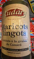 Haricots lingots cuisinés a la graisse de canard