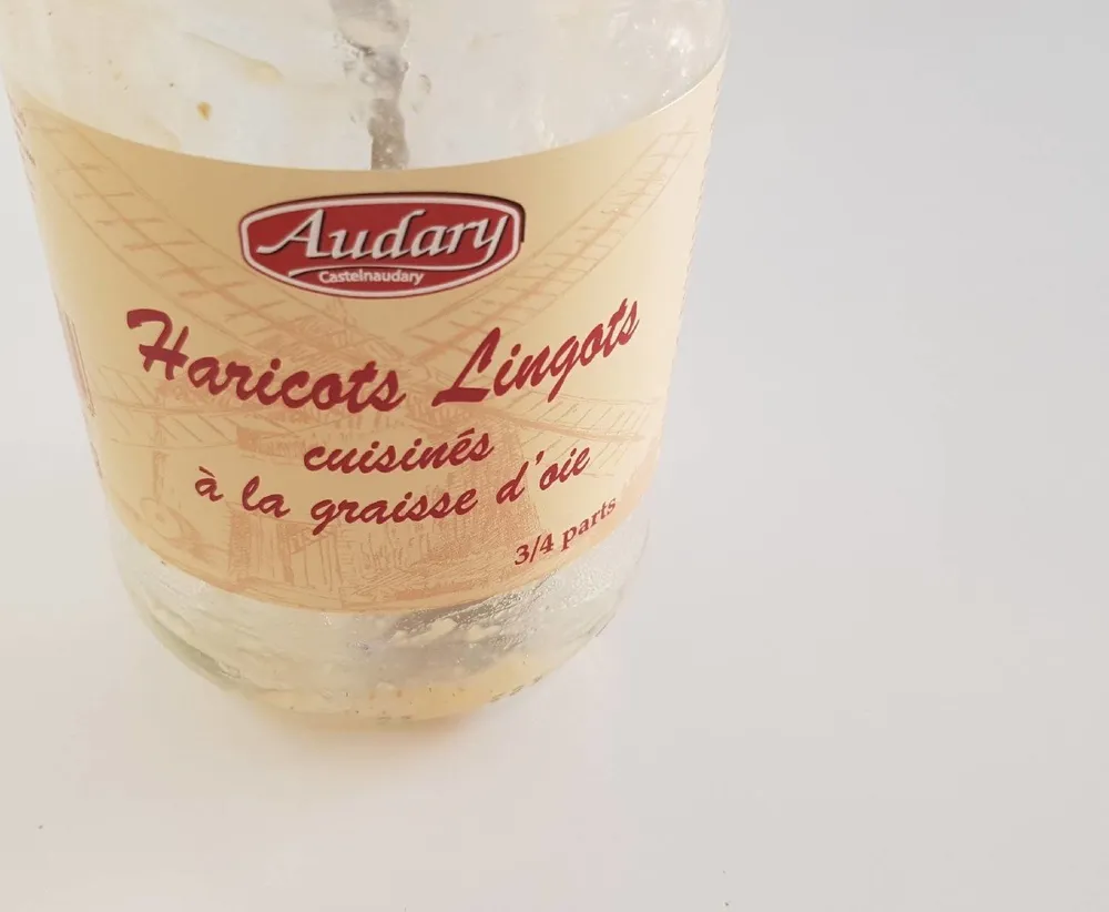 Haricots lingots cuisines a la graisse d oie