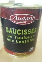 Saucisses de Toulouse aux lentilles
