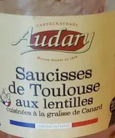 Saucisses de Toulouse aux lentilles