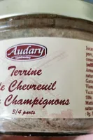 Terrine de chevreuil aux champigno's
