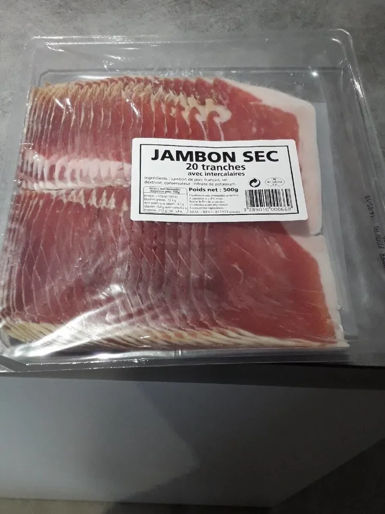 Jambon Sec 6 Mois (20 TR x 25G )