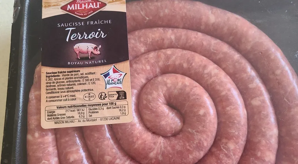 Saucisse fraîche terroir