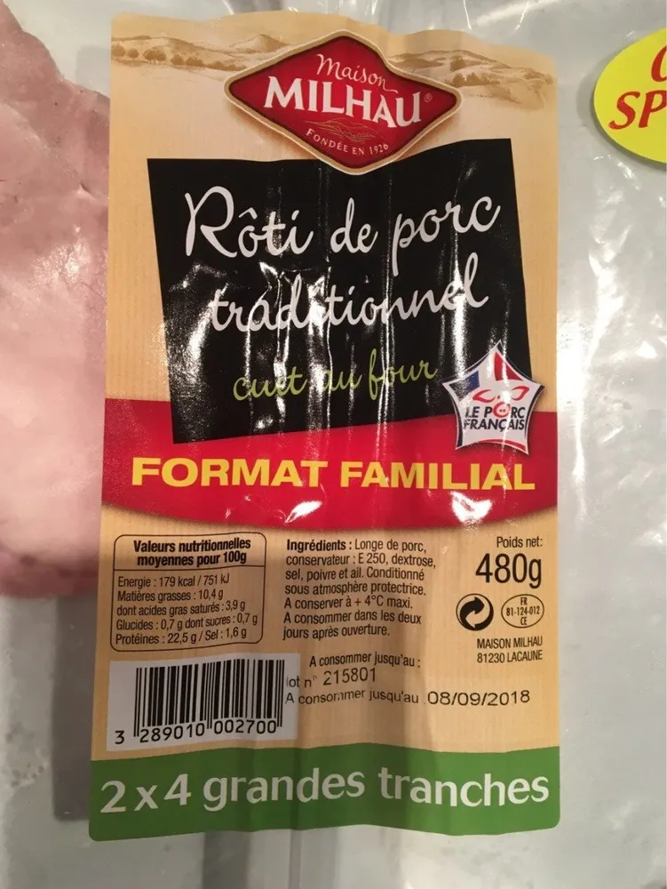 Roti de porc traditionnel
