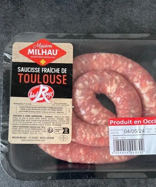 Saucisse fraîche de Toulouse
