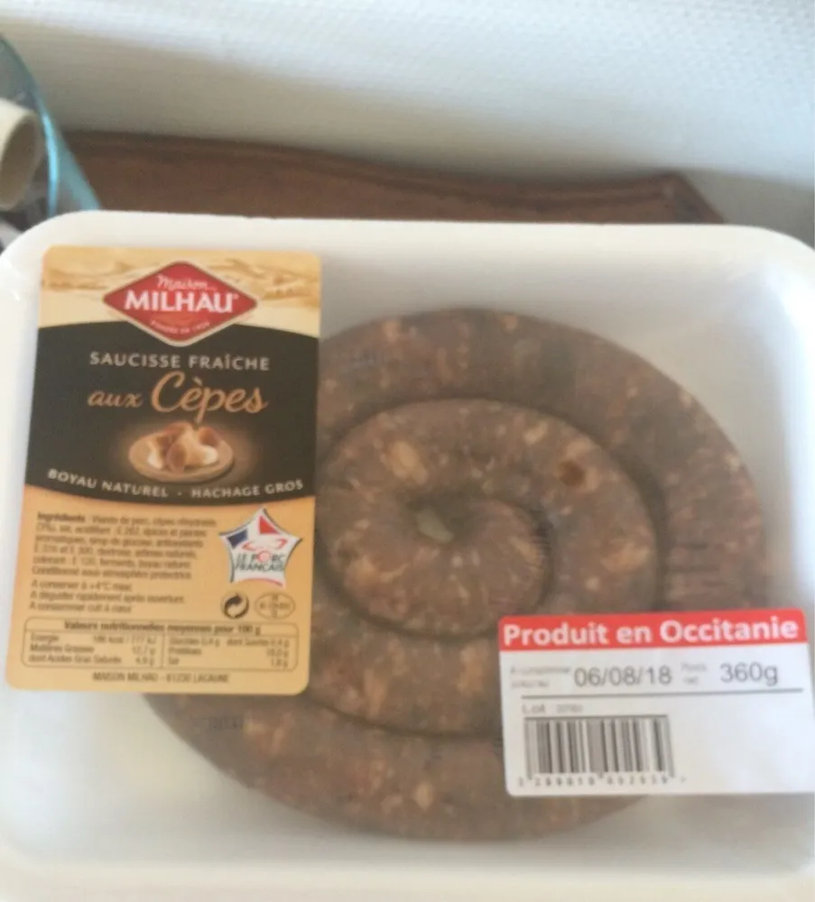 Saucidse fraiche aux Cèpes