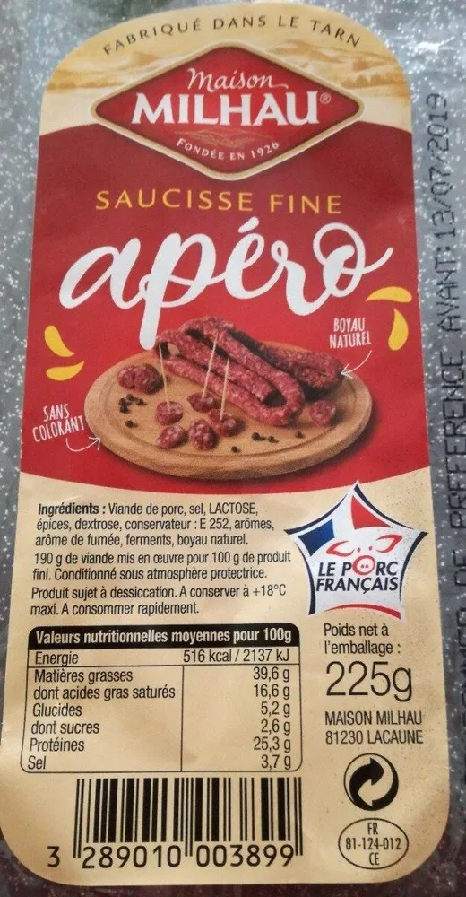 Saucisse fine apéro