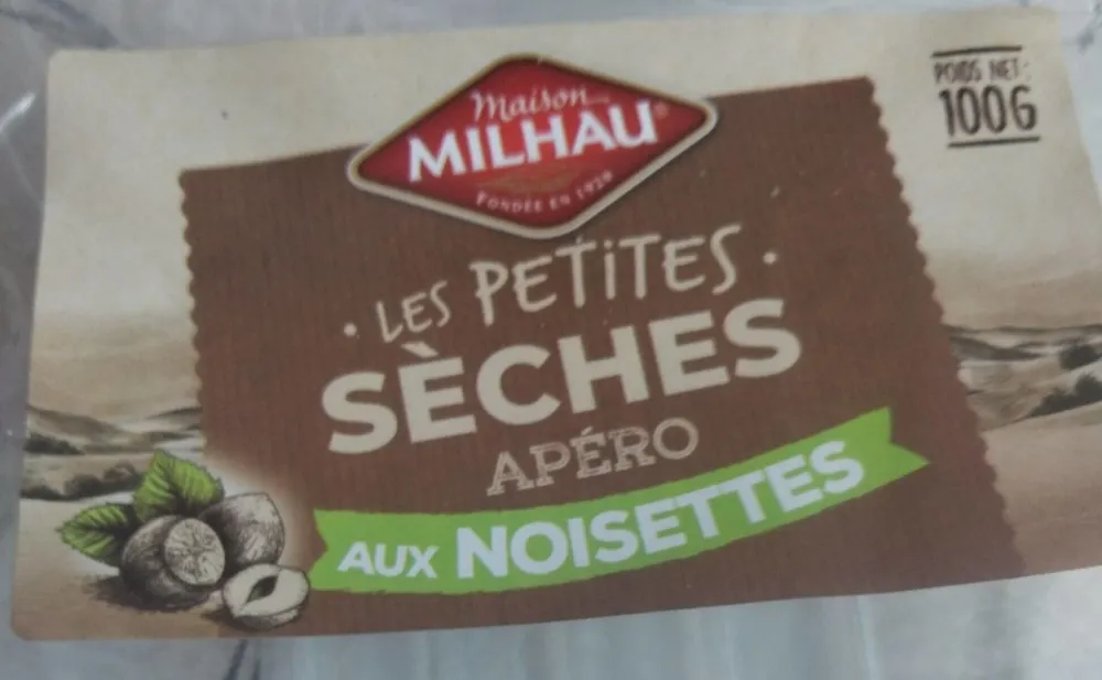 Les petites sèches apéro Aux noisettes