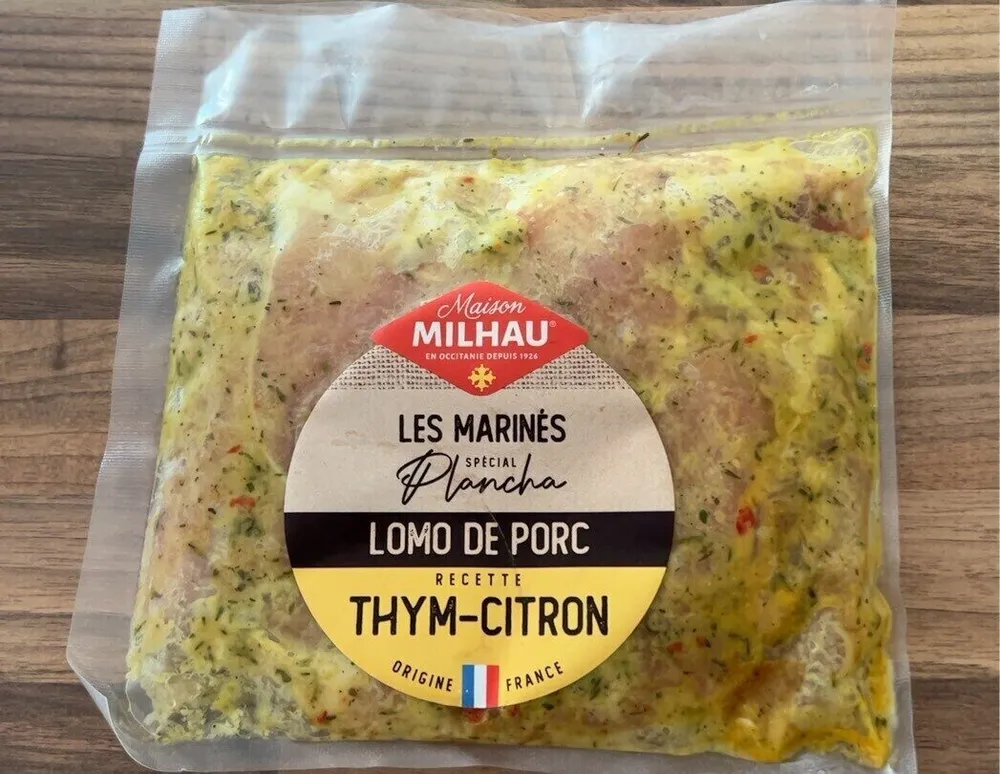Lomo de porc thym citron