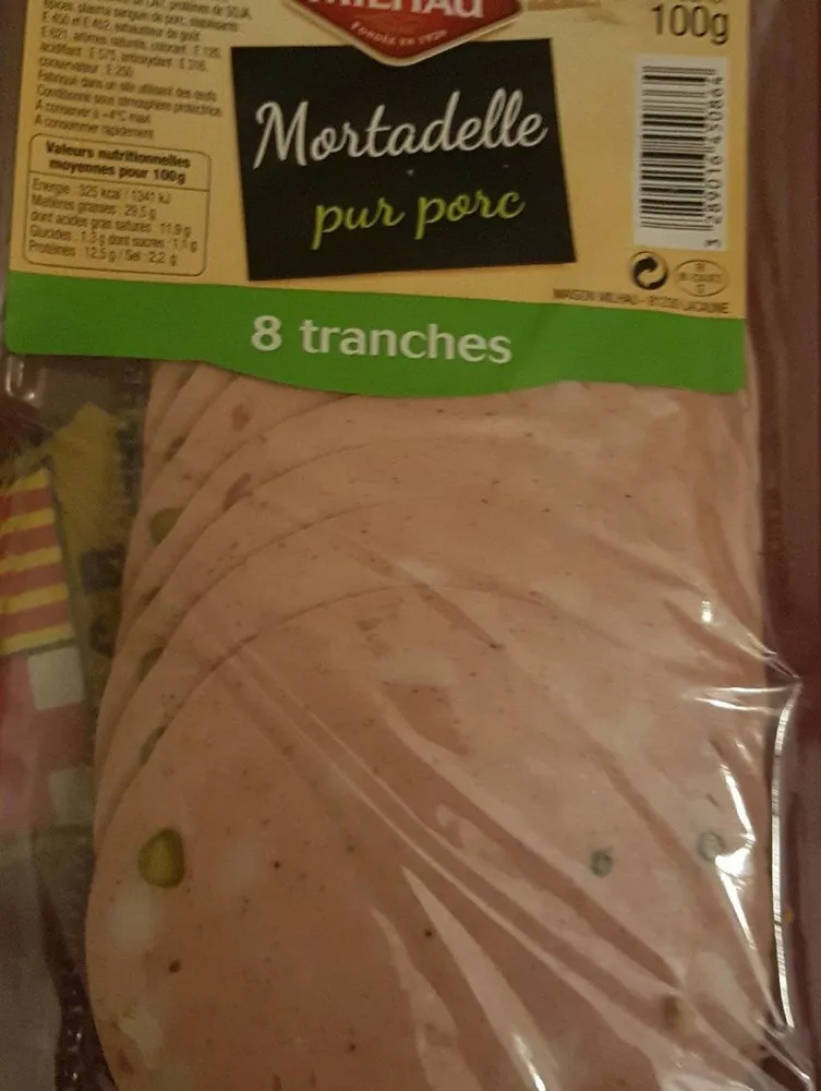 Maison Milhau Mortadelle 8 Tranches Pack 100G