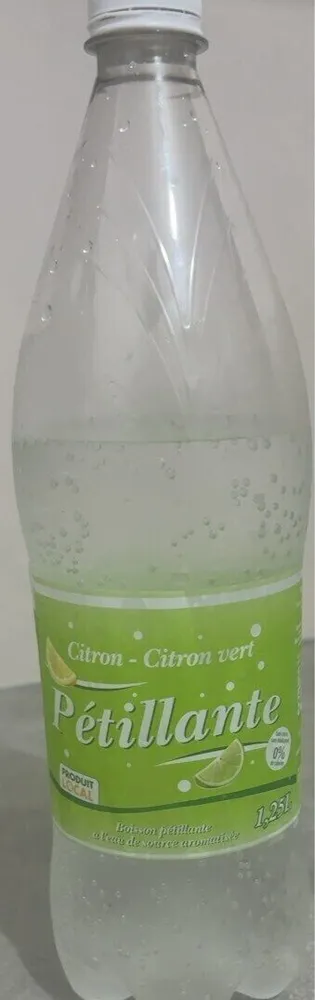 Eau pétillante citron