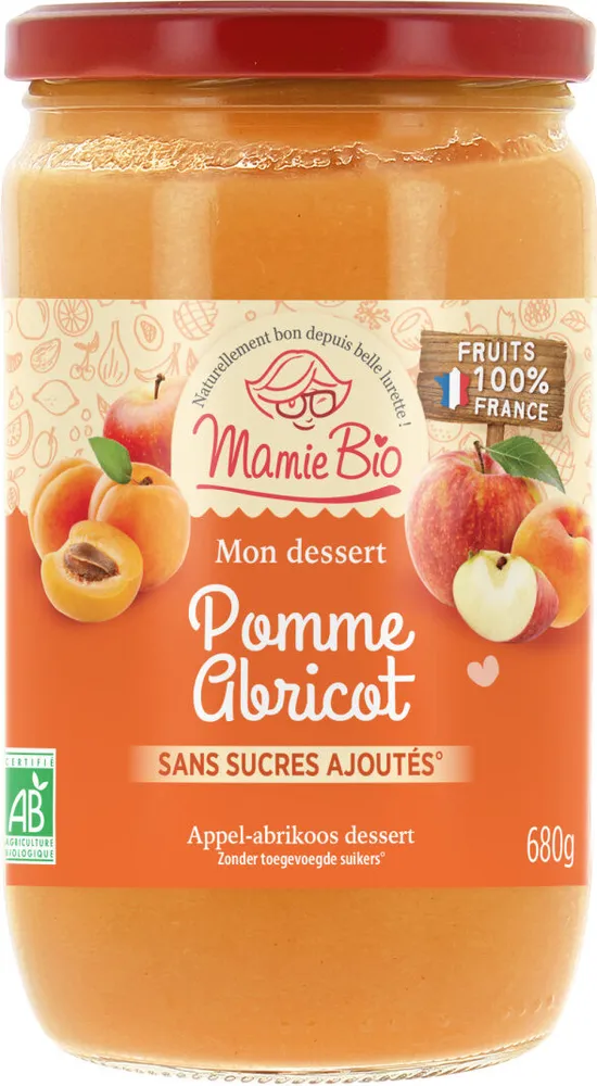 Purée de Pomme Abricot France bio
