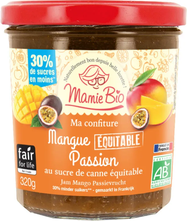 Confiture extra Mangue équitable passion bio