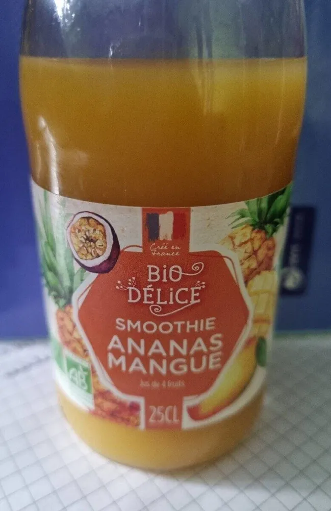 Smoothie ananas mangue
