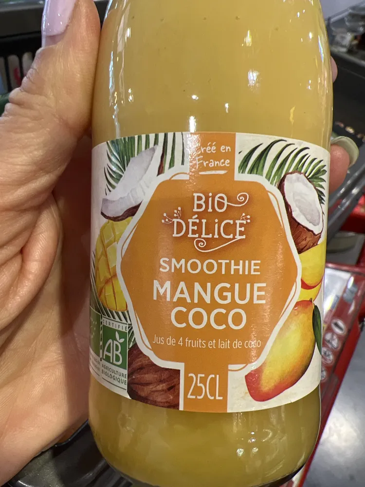 Bio delice smoothie mangue coco