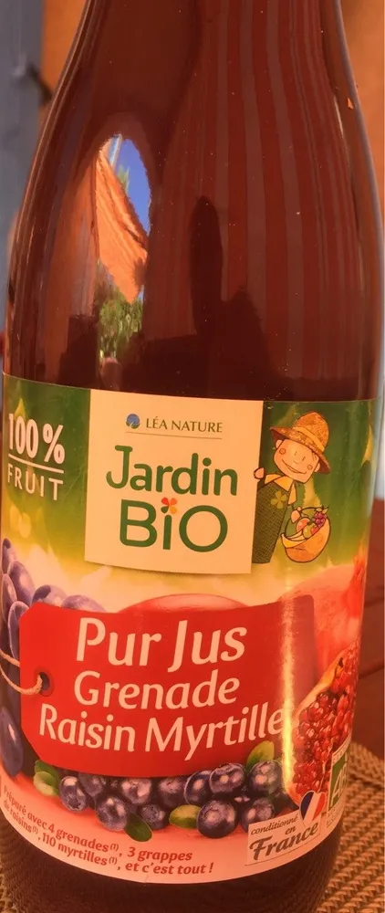 Pur jus grenade raisin myrtille