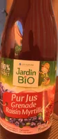 Pur jus grenade raisin myrtille