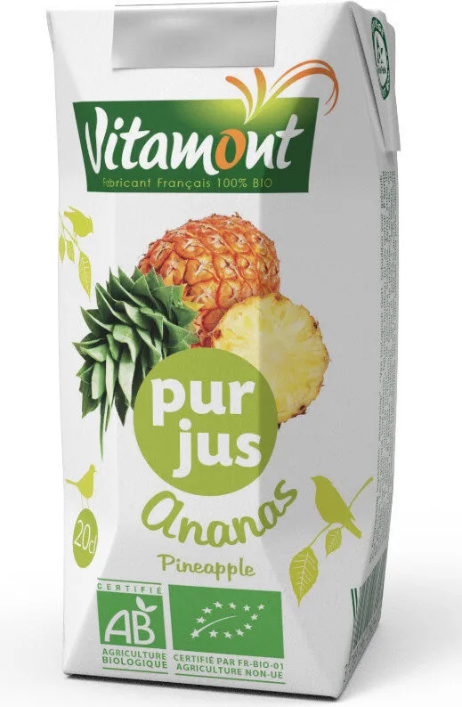 Pur jus d'ananas bio