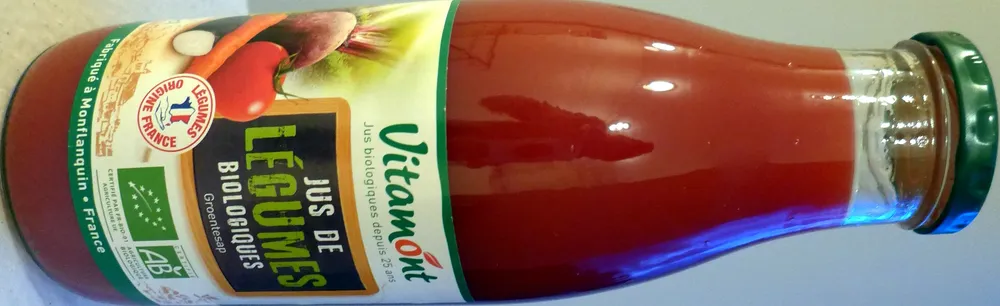 Jus de légumes biologiques