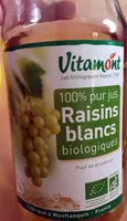100% pur jus raisins blanc biologiques