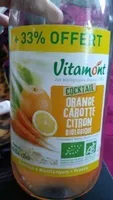 Cocktail orange carotte citrons bio