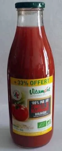 Jus de tomate de marmande 100% pur jus