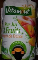 Pur jus multifruits de France Pomme Pêche Abricot