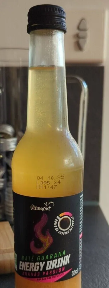 Maté guarana energy drink ananas passion