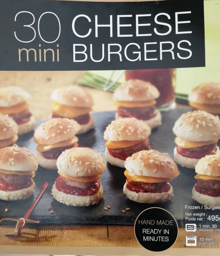 Mini cheese burgers