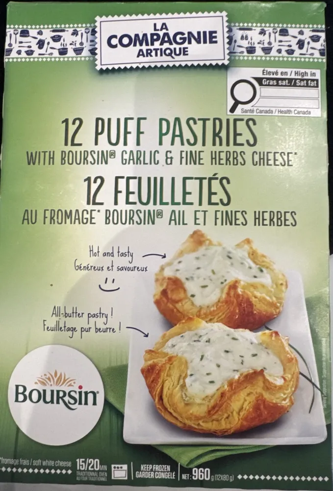 Puff Pastries With Boursin