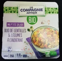 Duo de lentilles & légumes à l'indienne