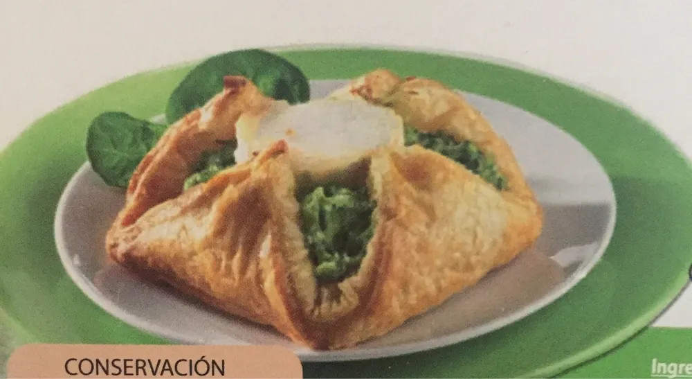 Hojaldres queso de cabra y espinacas