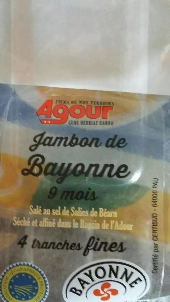 Jambon de Bayonne  IGP