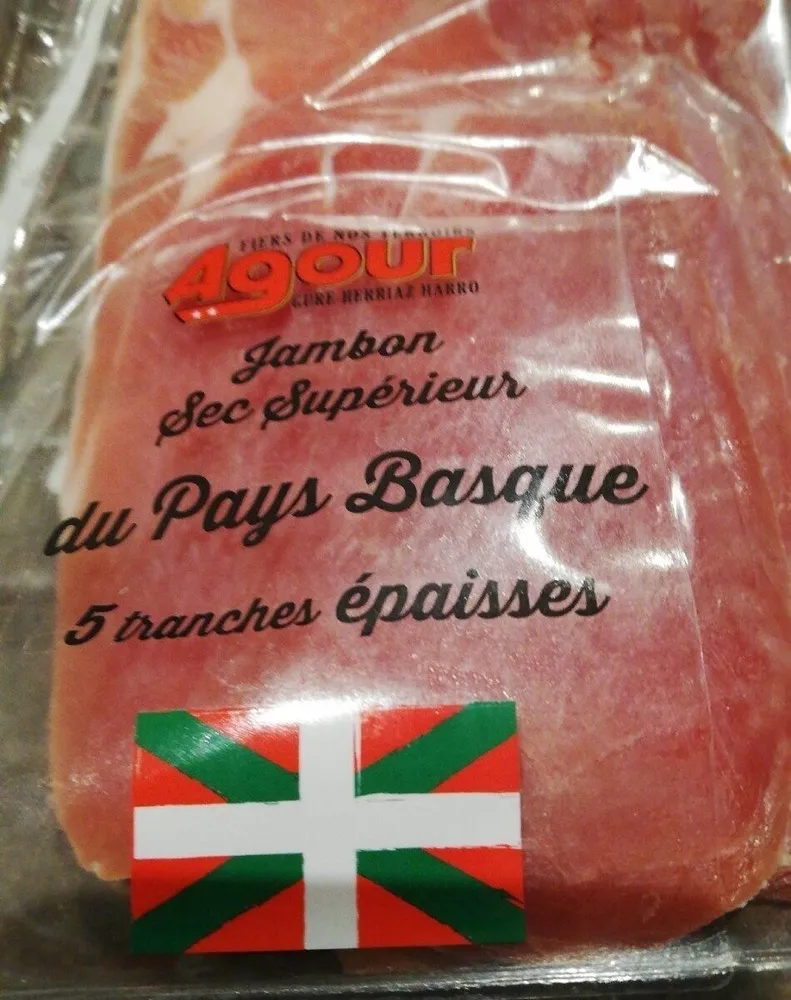 Jambon sec supérieur du pays basque