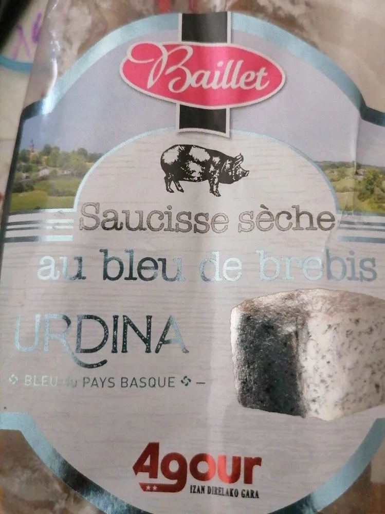 Saucisse sèche au bleu