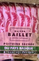 Poitrine sechee du pays basque