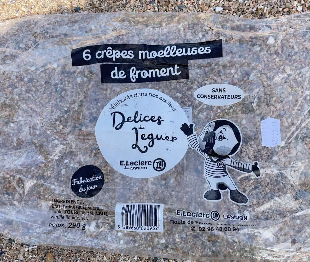 Crêpes moelleuses de froment