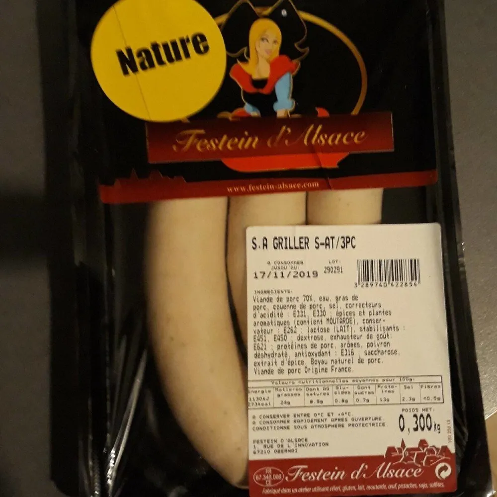 Saucisses blanches à griller