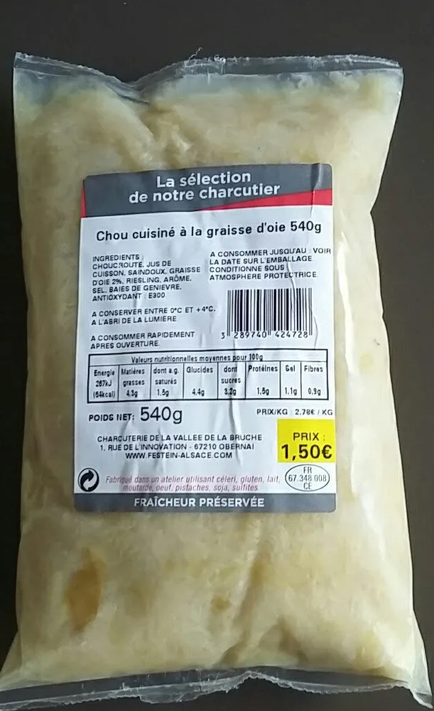 CHOU CUISINE FESTEIN D'ALSACE 540G