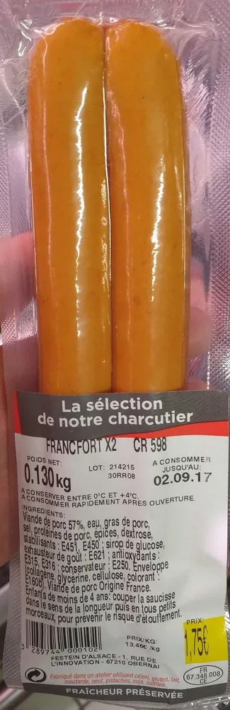 Saucisses de Francfort