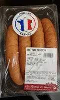 Saucisse fumée précuite