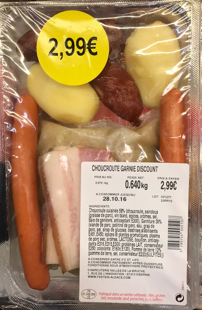 Choucroute garnie discount