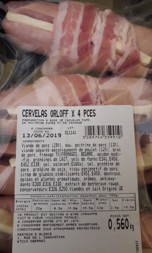 Cervelas Orloff