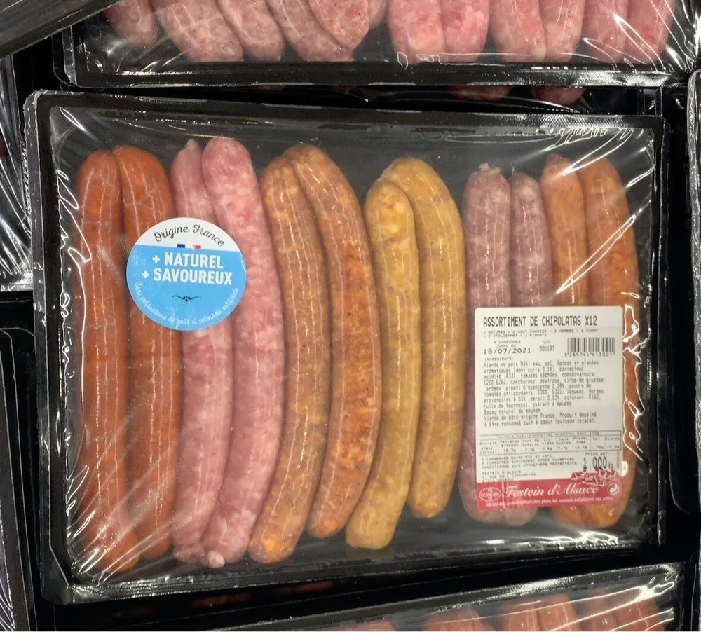 Assortiment de chipolatas x12