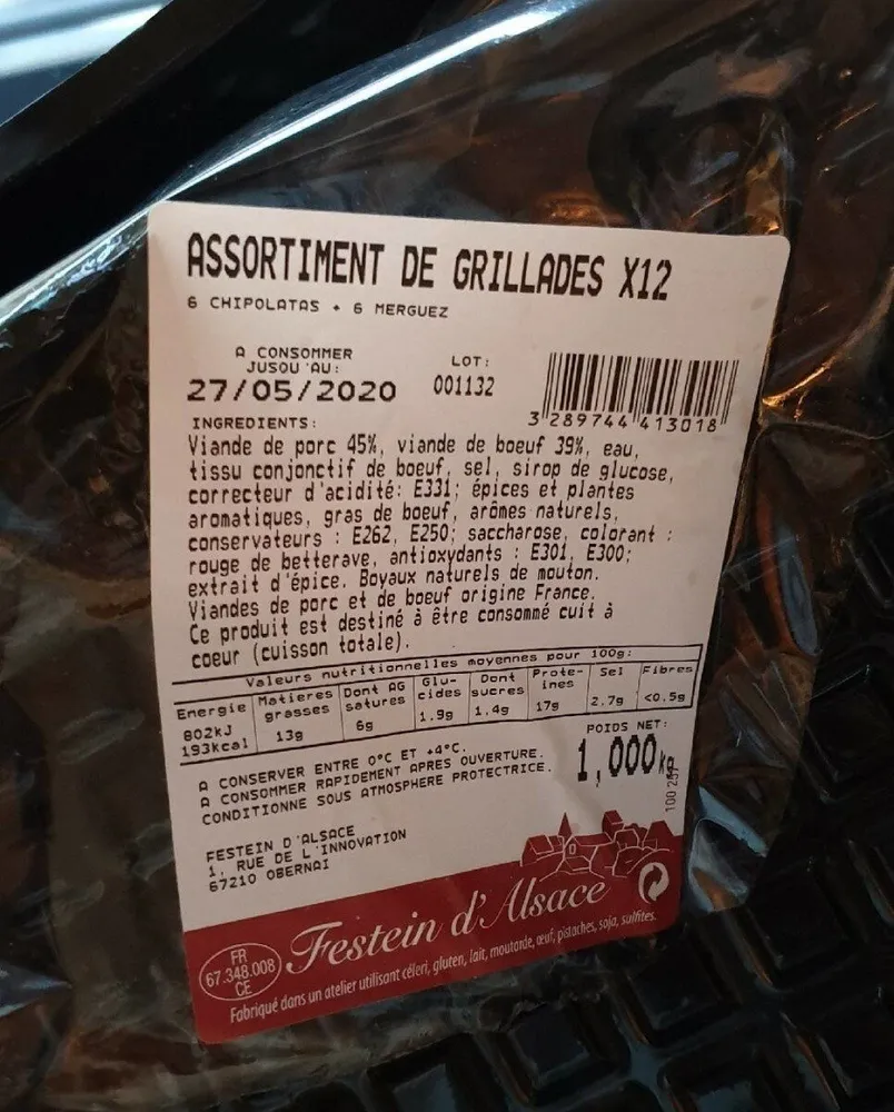 Assortiment de grillades ×12