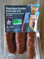 Saucisse fumée precuite bio