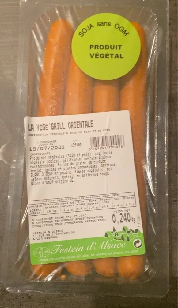 Vege grill orientale