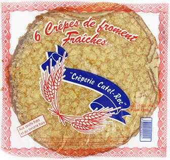6 crêpes de froment fraîches