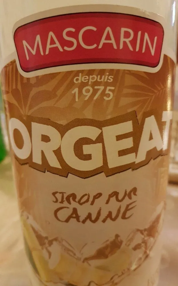 Orgeat sirop pur canne