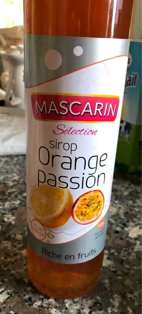Sirop orange passion